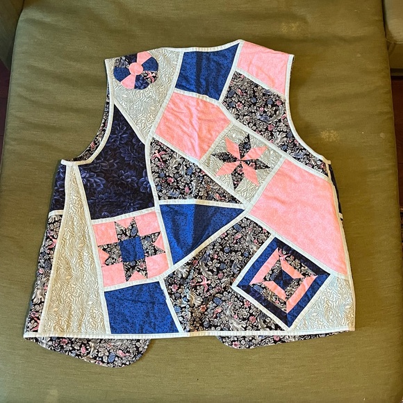 Reversible Patchwork/Quilted Vest - Picture 2 of 3